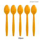 Kit Talheres Descartáveis Coloridos – Festa, Casamento e Chá de Bebê