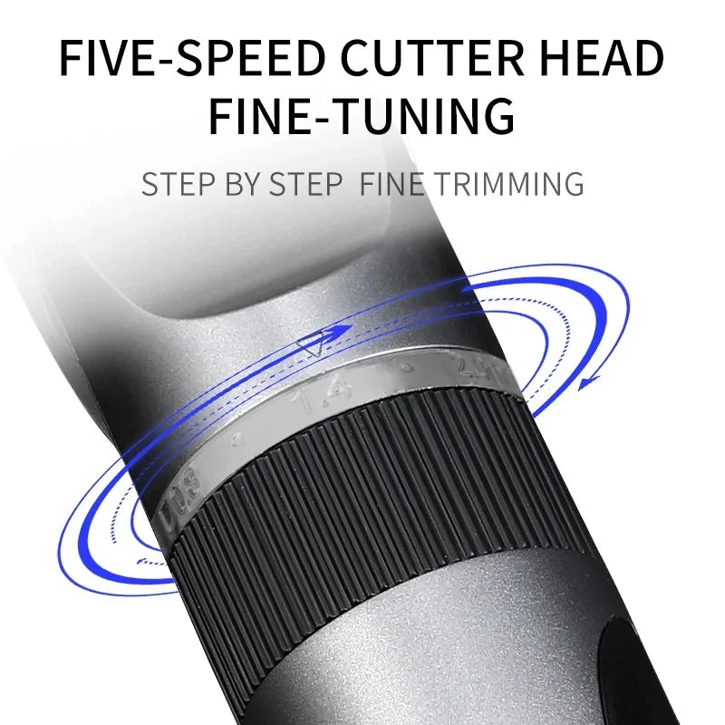 Máquina de Cortar Cabelo Elétrica Profissional Sem Fio e Recarregável - Para Homens, Adultos e Crianças