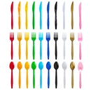 Kit Talheres Descartáveis Coloridos – Festa, Casamento e Chá de Bebê