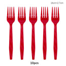 Kit Talheres Descartáveis Coloridos – Festa, Casamento e Chá de Bebê