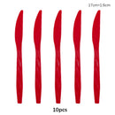 Kit Talheres Descartáveis Coloridos – Festa, Casamento e Chá de Bebê