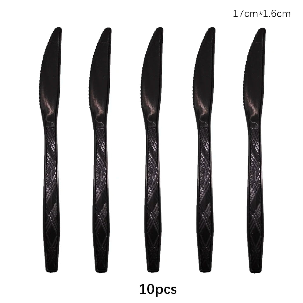 Kit Talheres Descartáveis Coloridos – Festa, Casamento e Chá de Bebê