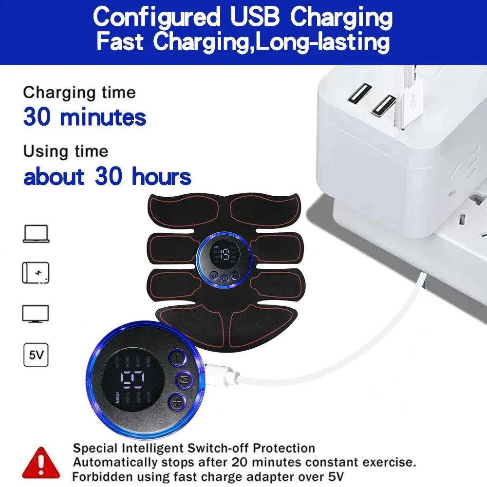 Estimulador Muscular Elétrico EMS – Fitness e Relaxamento