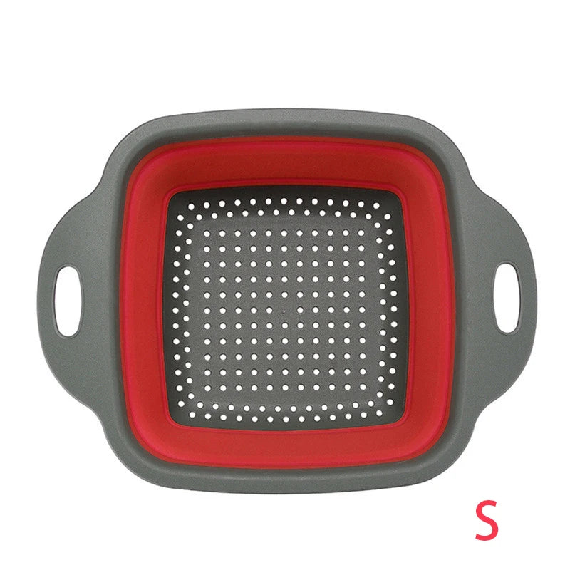 Dobre, use e surpreenda-se: o escorredor de silicone que economiza espaço, agiliza sua cozinha e deixa frutas, legumes e massas prontos em segundos