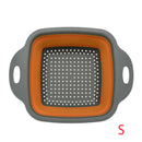 Dobre, use e surpreenda-se: o escorredor de silicone que economiza espaço, agiliza sua cozinha e deixa frutas, legumes e massas prontos em segundos