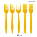 Kit Talheres Descartáveis Coloridos – Festa, Casamento e Chá de Bebê